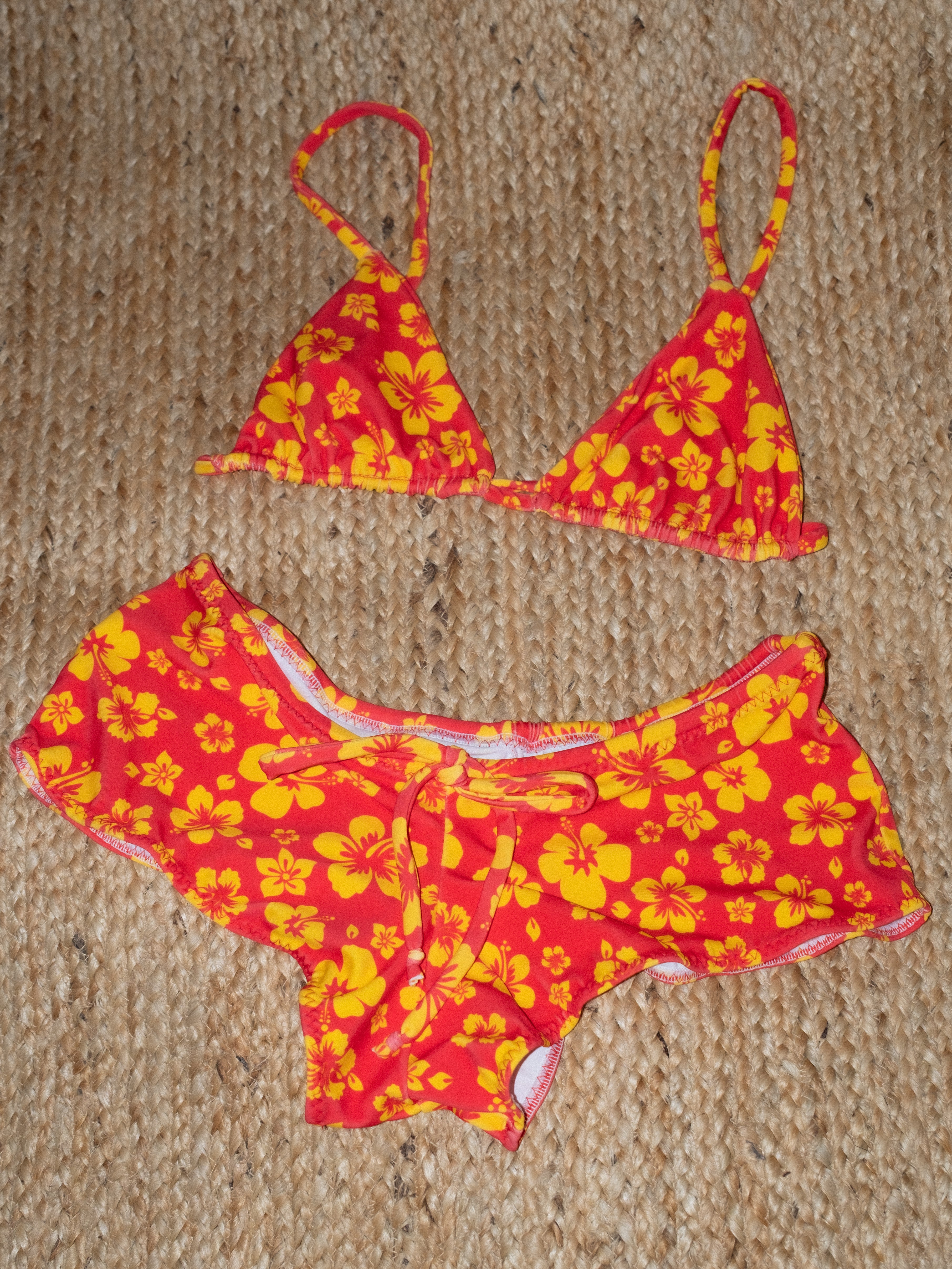 NEW Tahitian sunset Bikini Shorts set