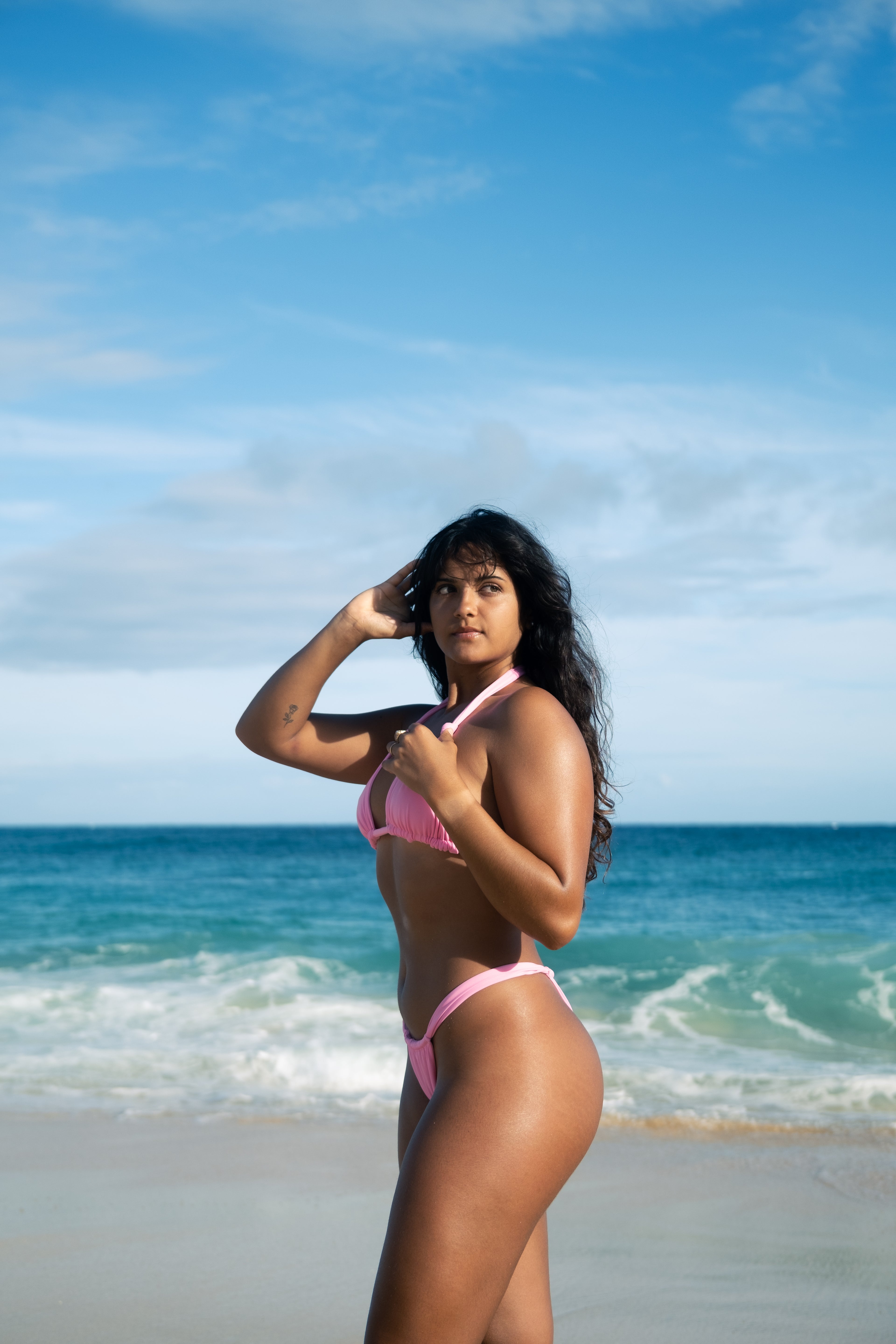 Plumeria Pink set -  Anuhea top and Aphrodite bottoms