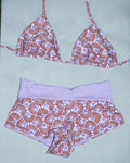 Custom Boho Bikini Shorts Set