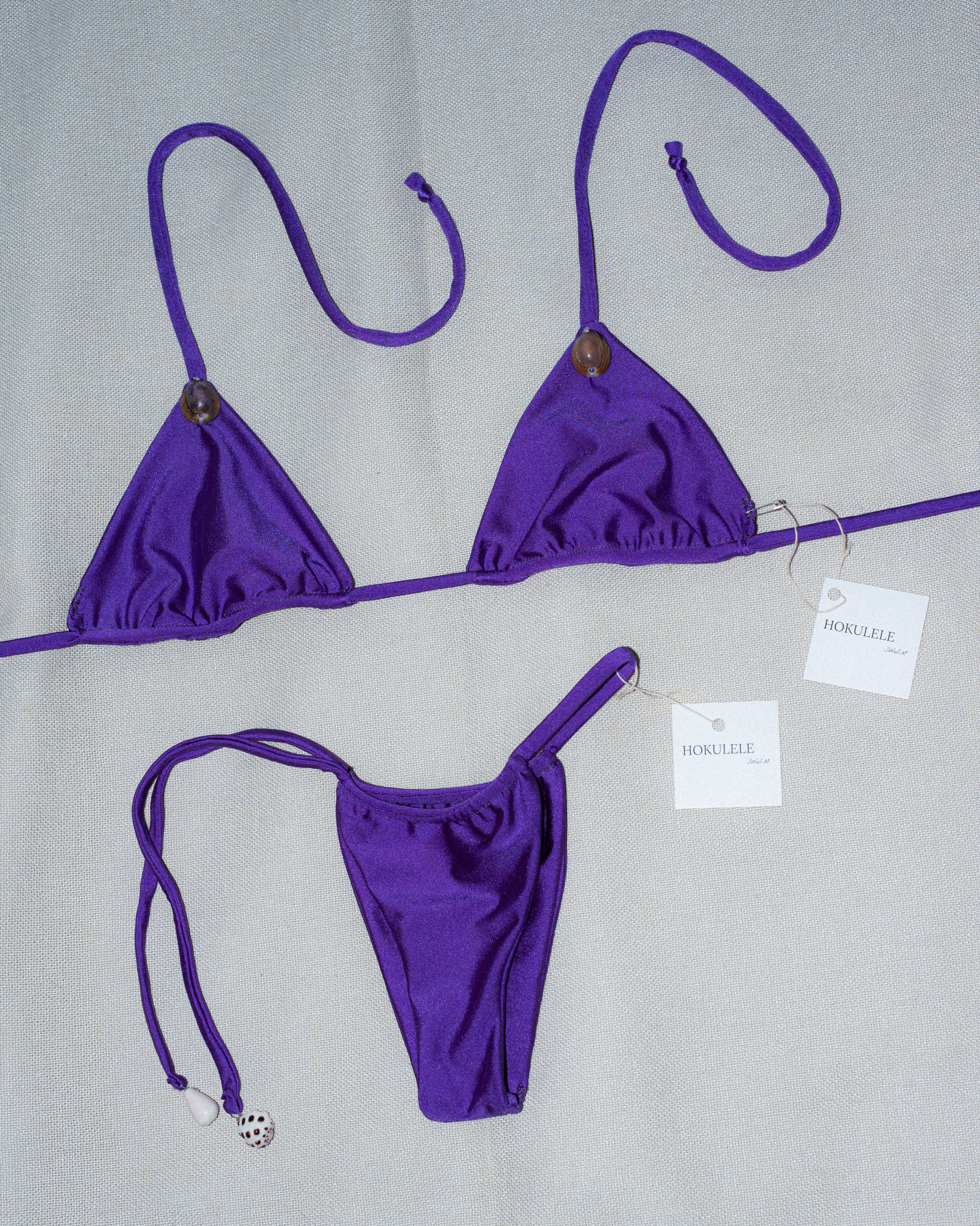 Electric Purple Seashell Set - S