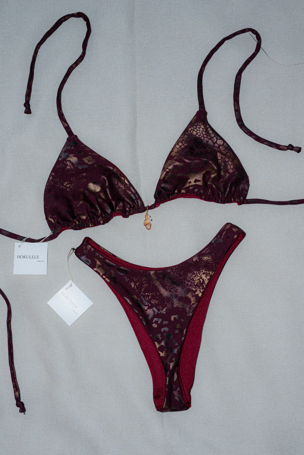 Electric Purple Seashell Set - L