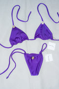 Electric Purple Seashell Set - M top/XS Bottom.