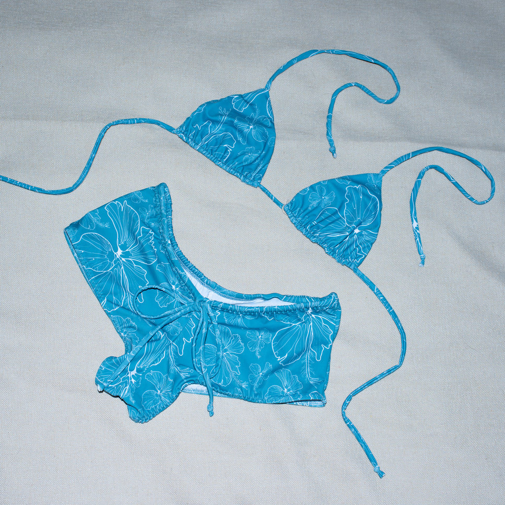 NEW Blue Hibiscus Surf  Shorts