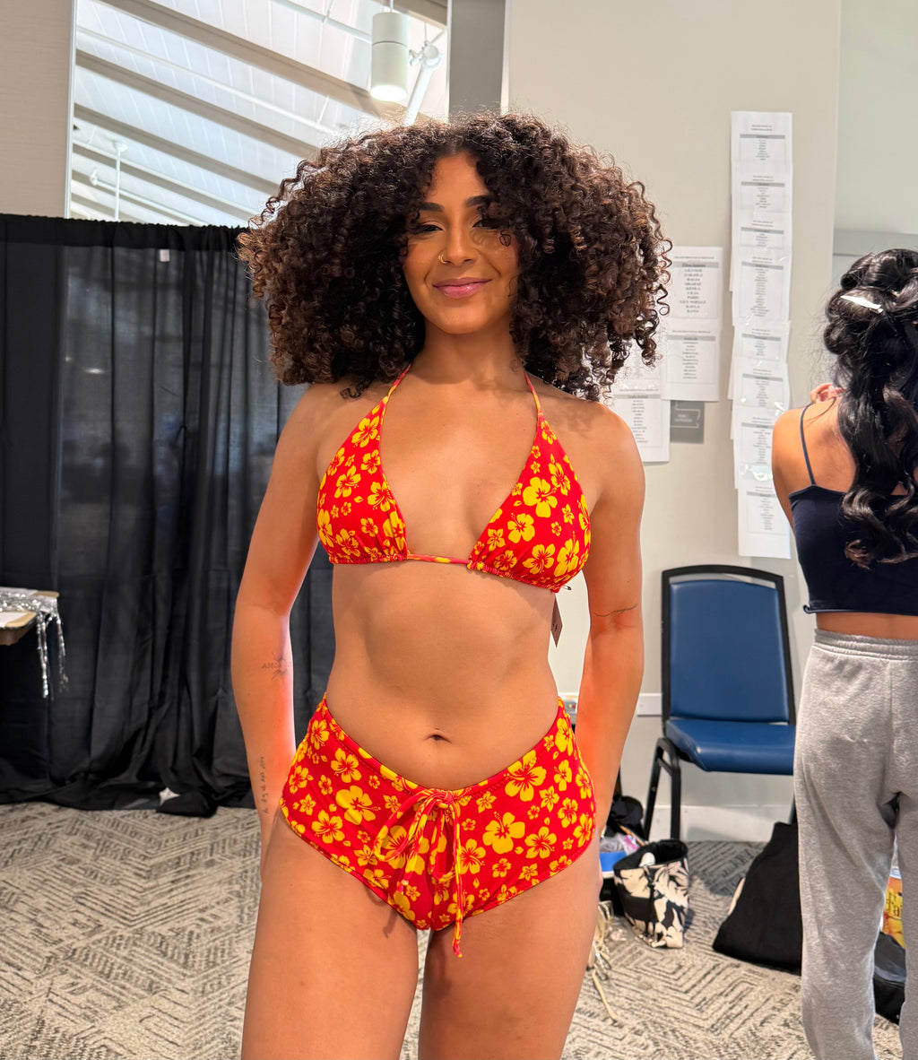 Tahitian sunset bikini 3 piece set - M set